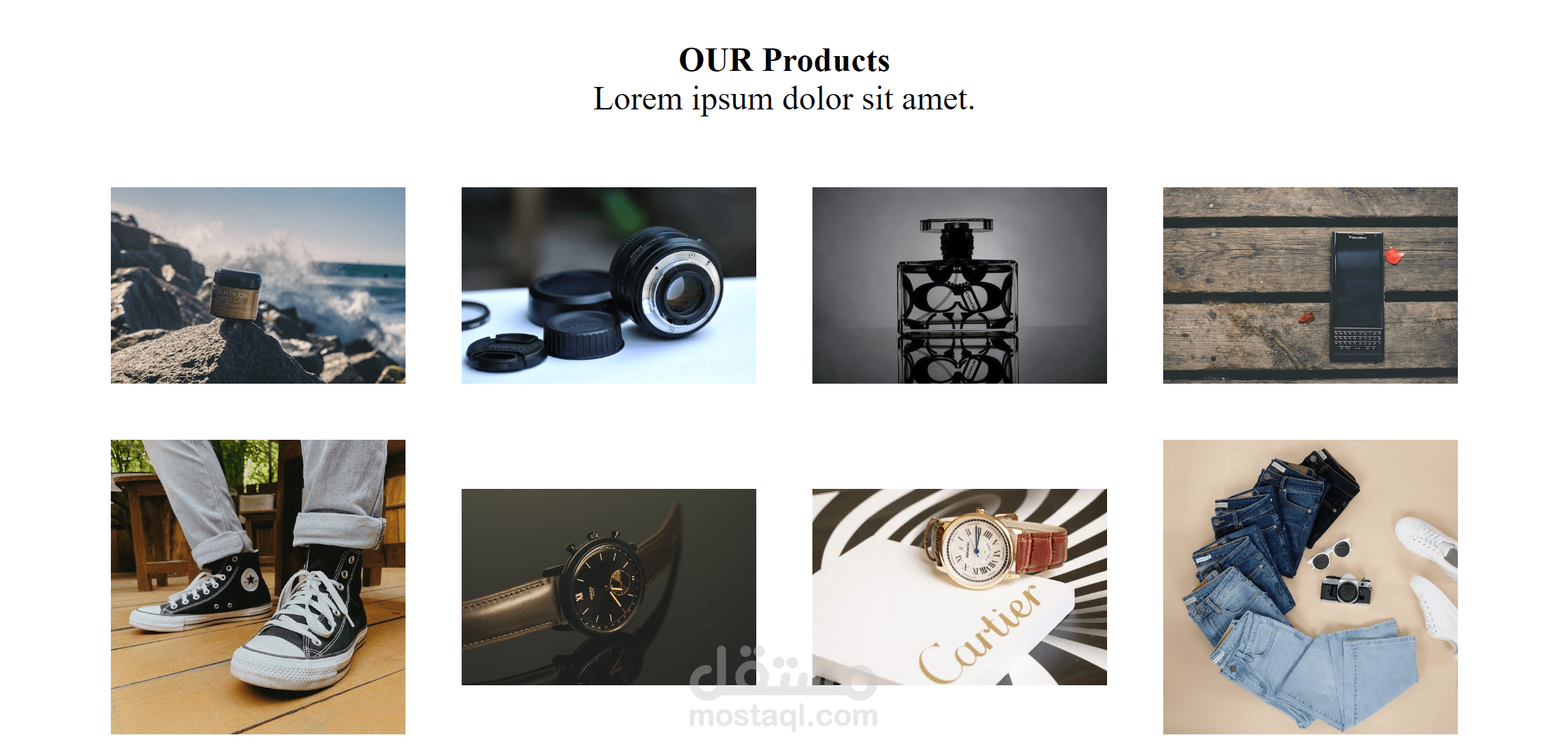 عمل صفحة لاندينج لموقع ويب eCommerce