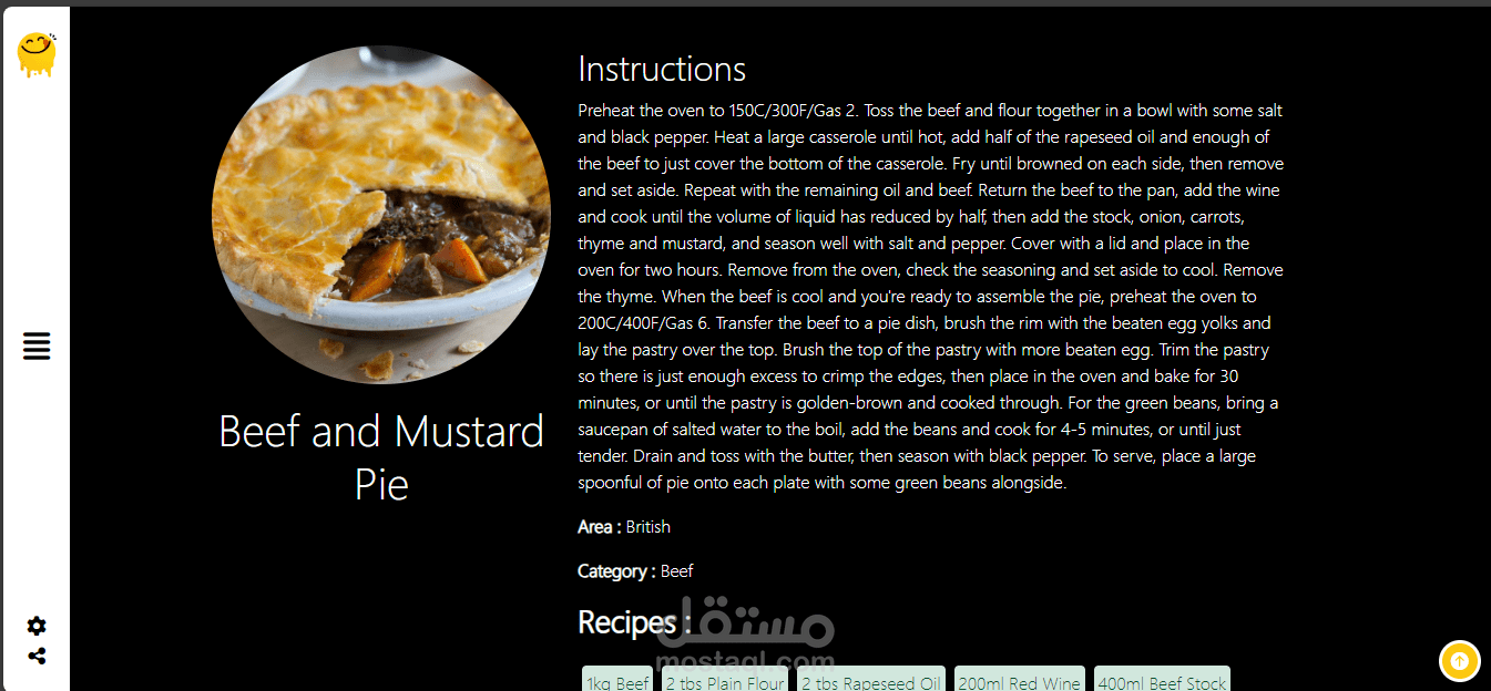 Yummy Food Website