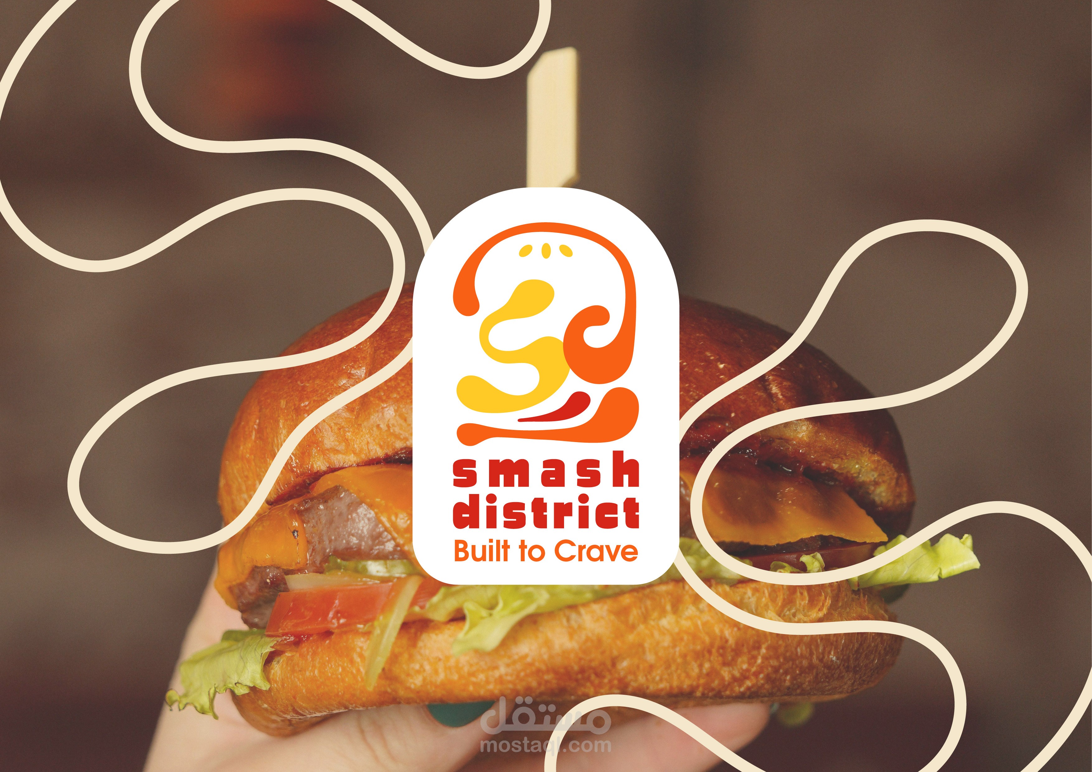 SMASH DISTRICT BRANDIDENTITY هوية بصرية كاملة