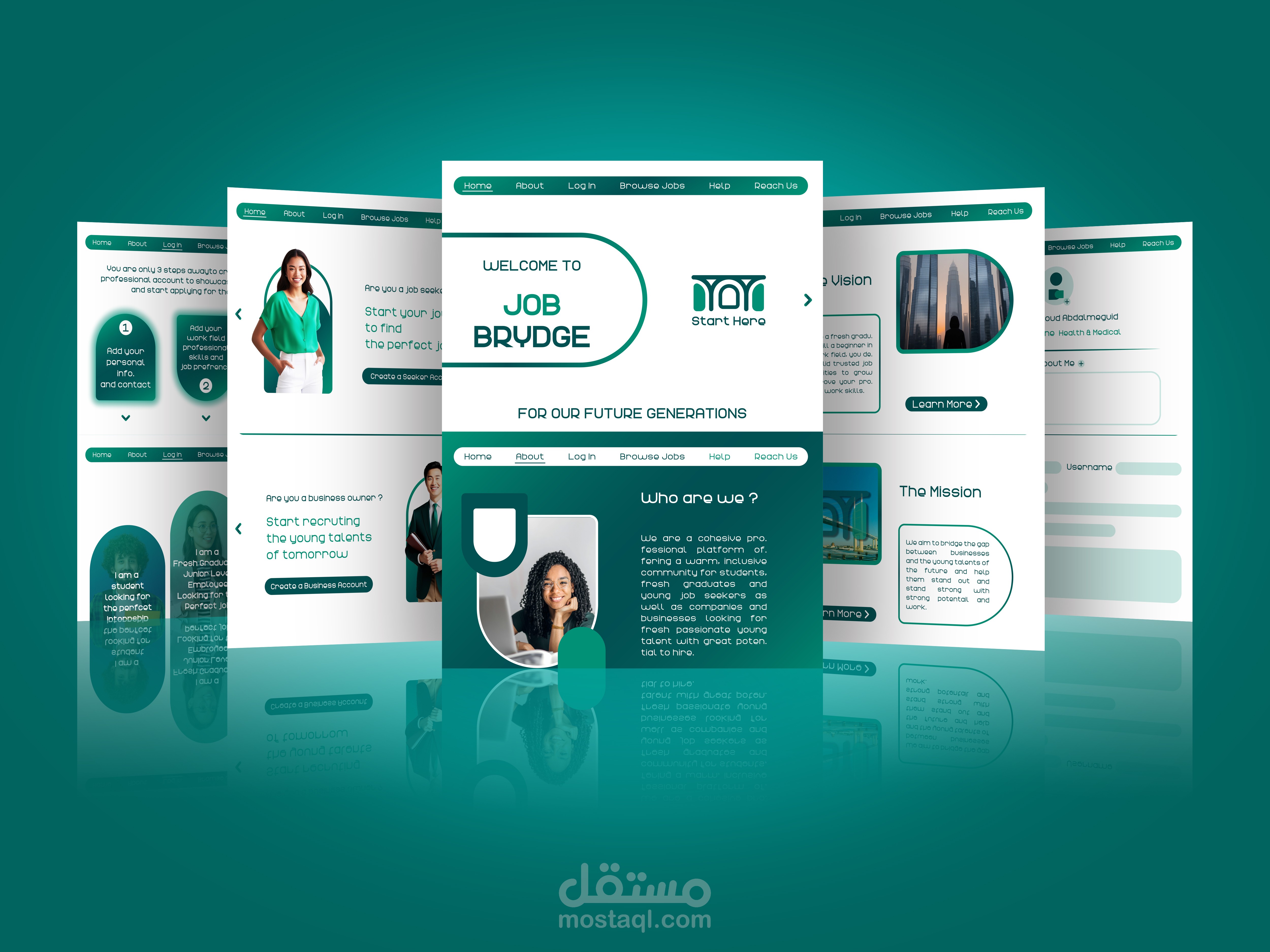 JOB BRYDGE BRAND IDENTITY هوية بصرية
