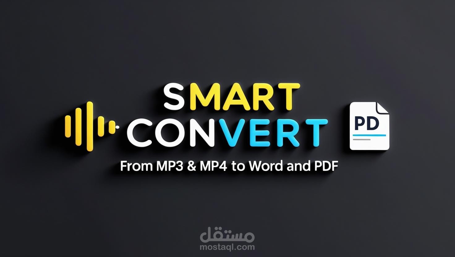 تفريغ mp3 و mp4 على ملف word و pdf