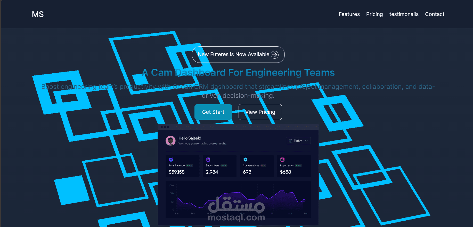 Landing page
