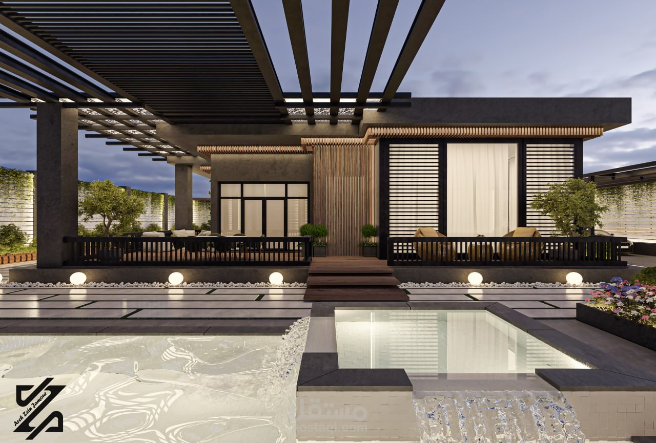 تصميم مزرعة بنمط مودرن