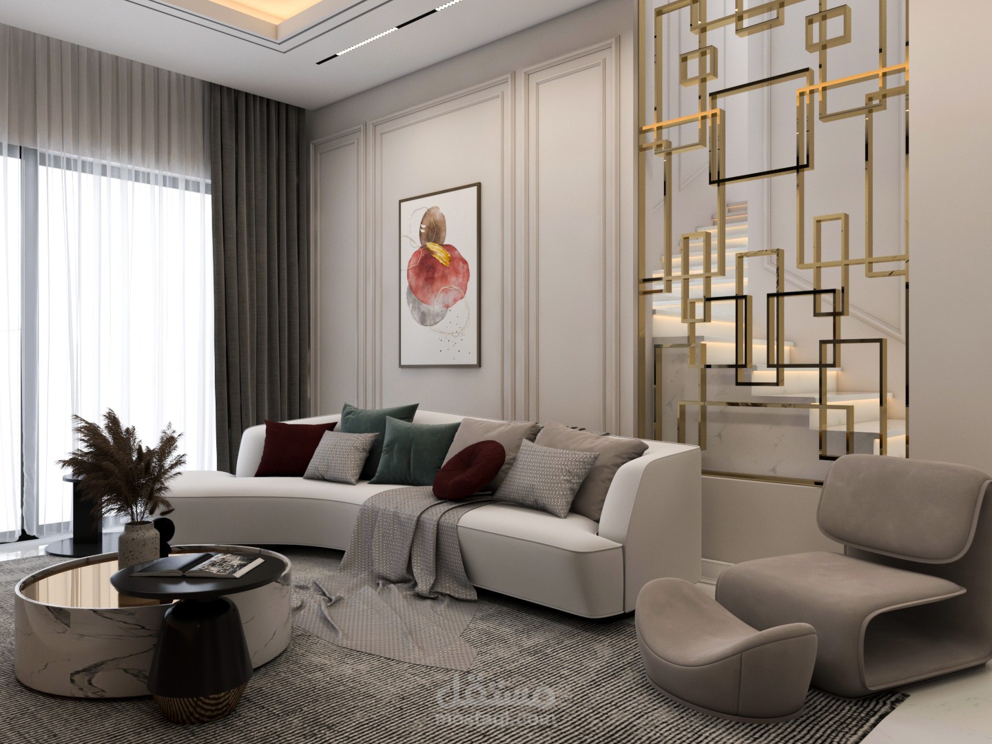 Living room and setting area