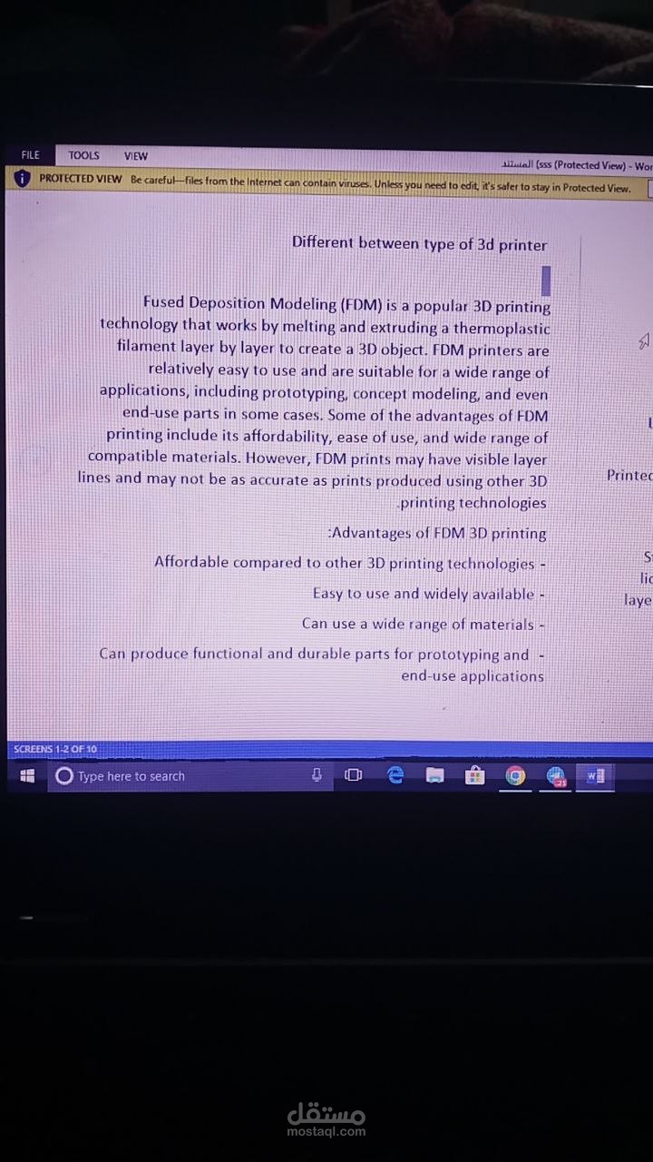 type of 3d printer