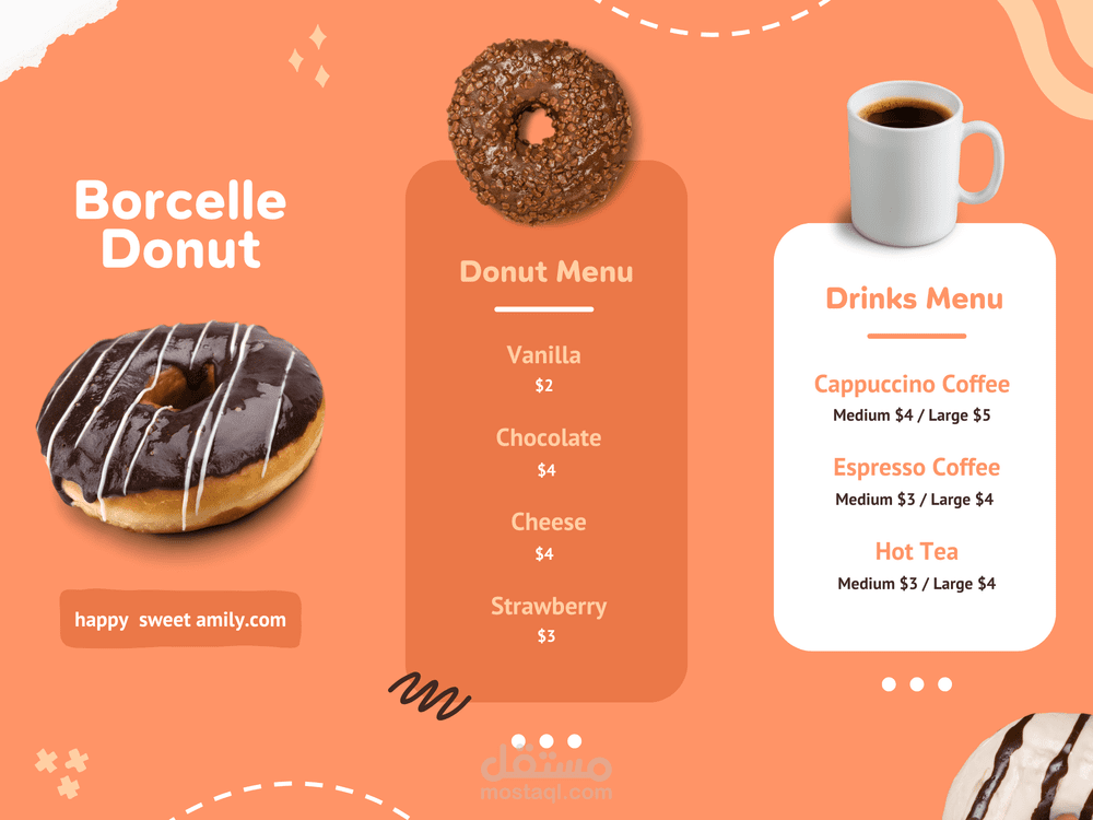 Cafe menu design