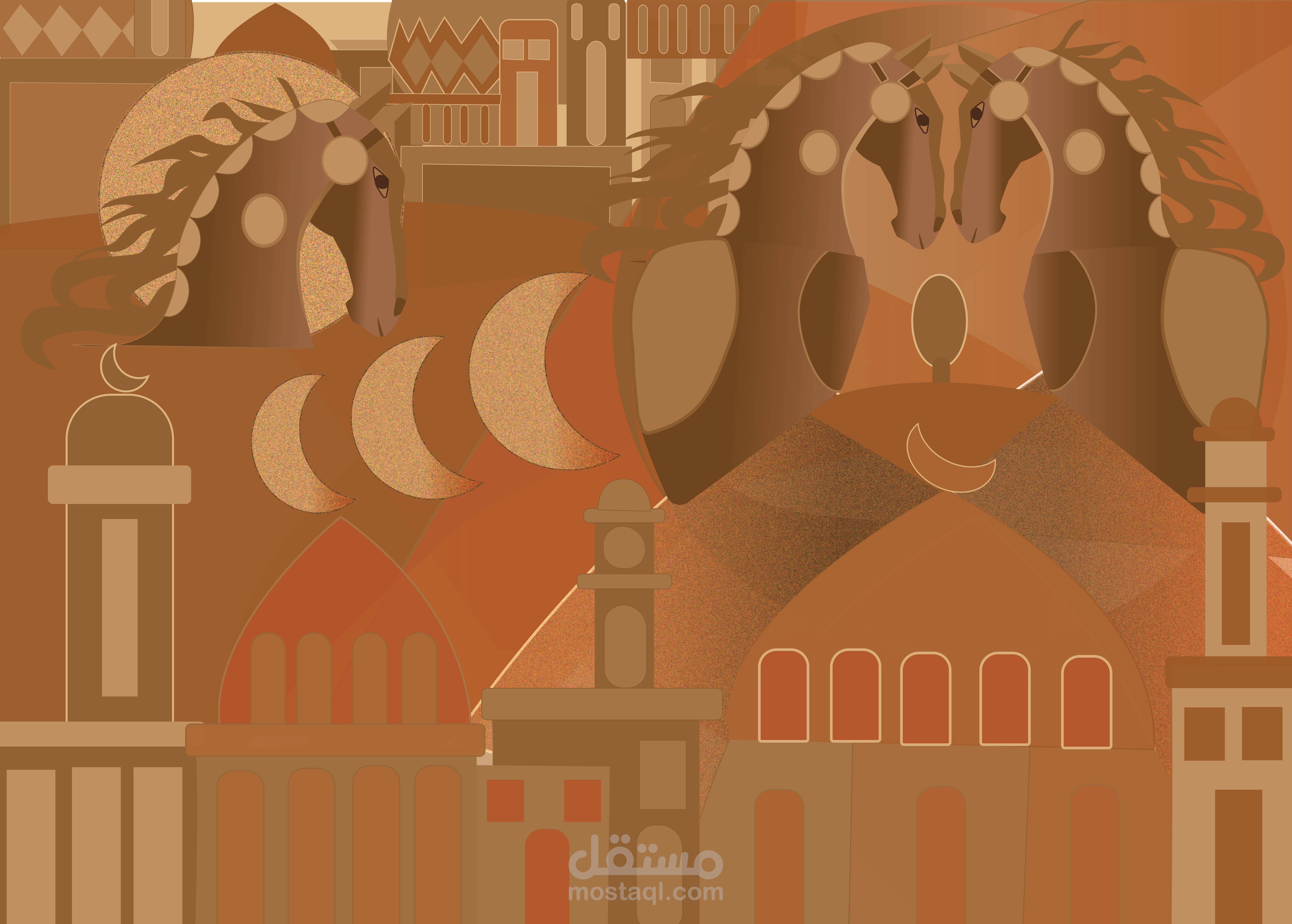 تصميم اليستريتور عن الفلكلور