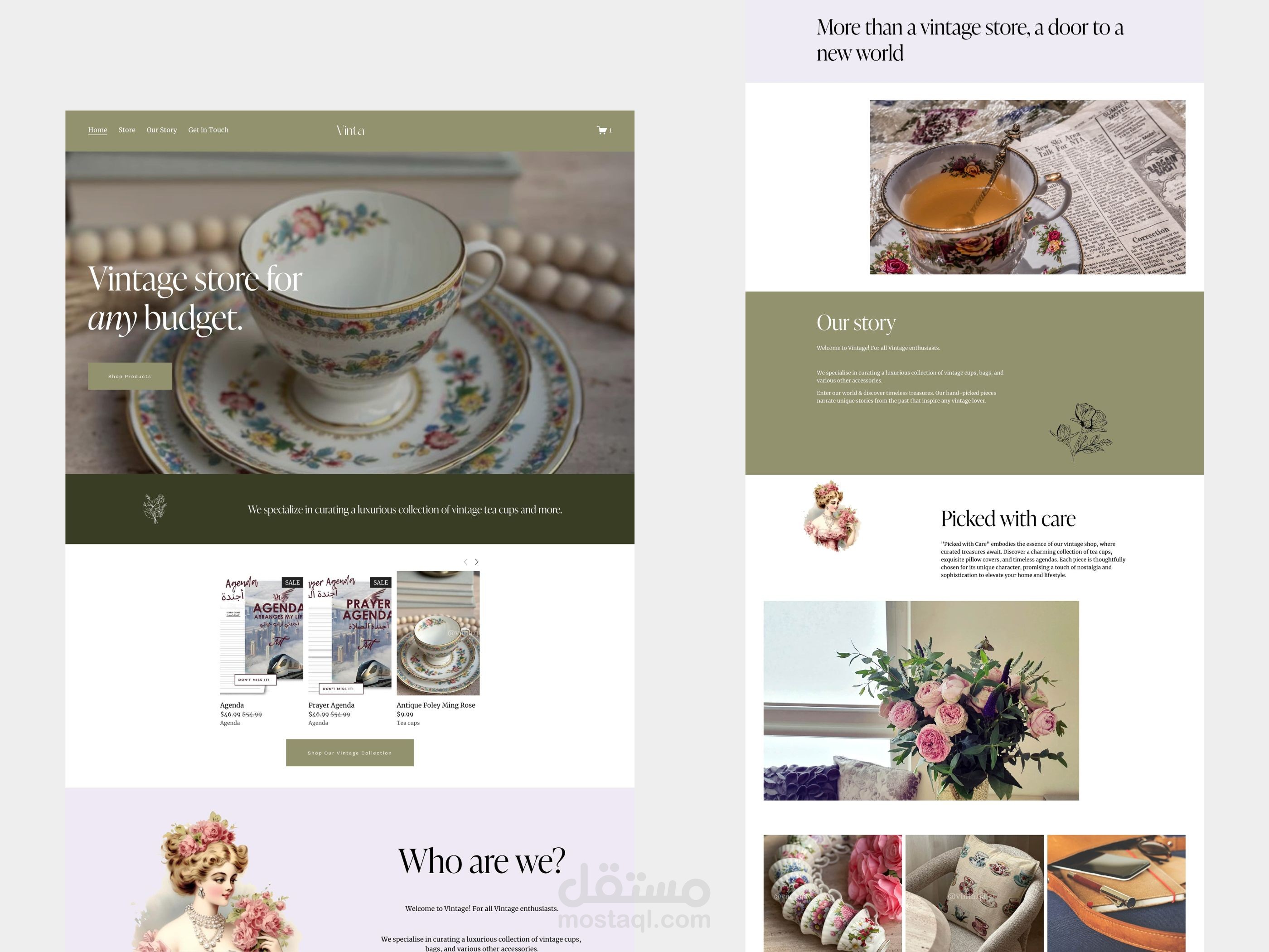 Squarespace Website For Vintage Store