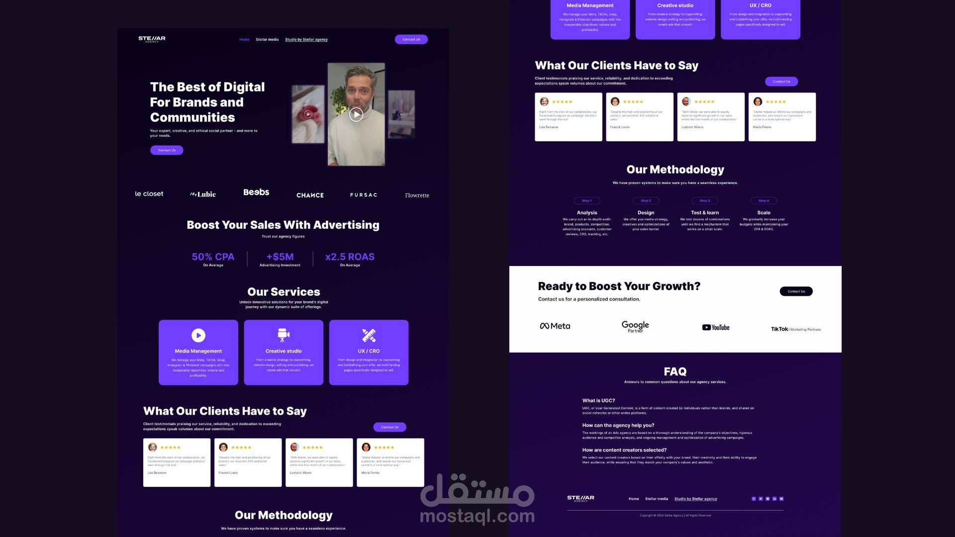 Website Design For Social Media Marketing Agency
