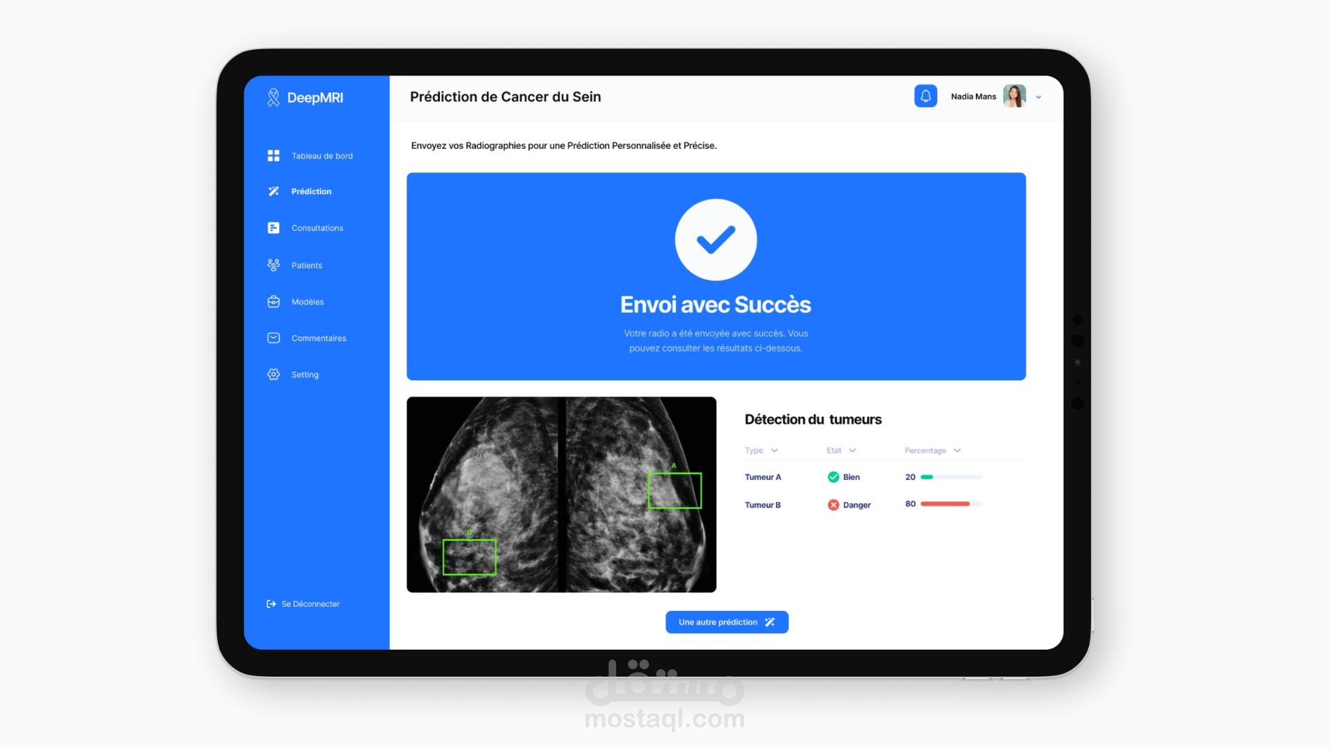 Dashboard & Landing Page Design For a Breast Cancer Platform