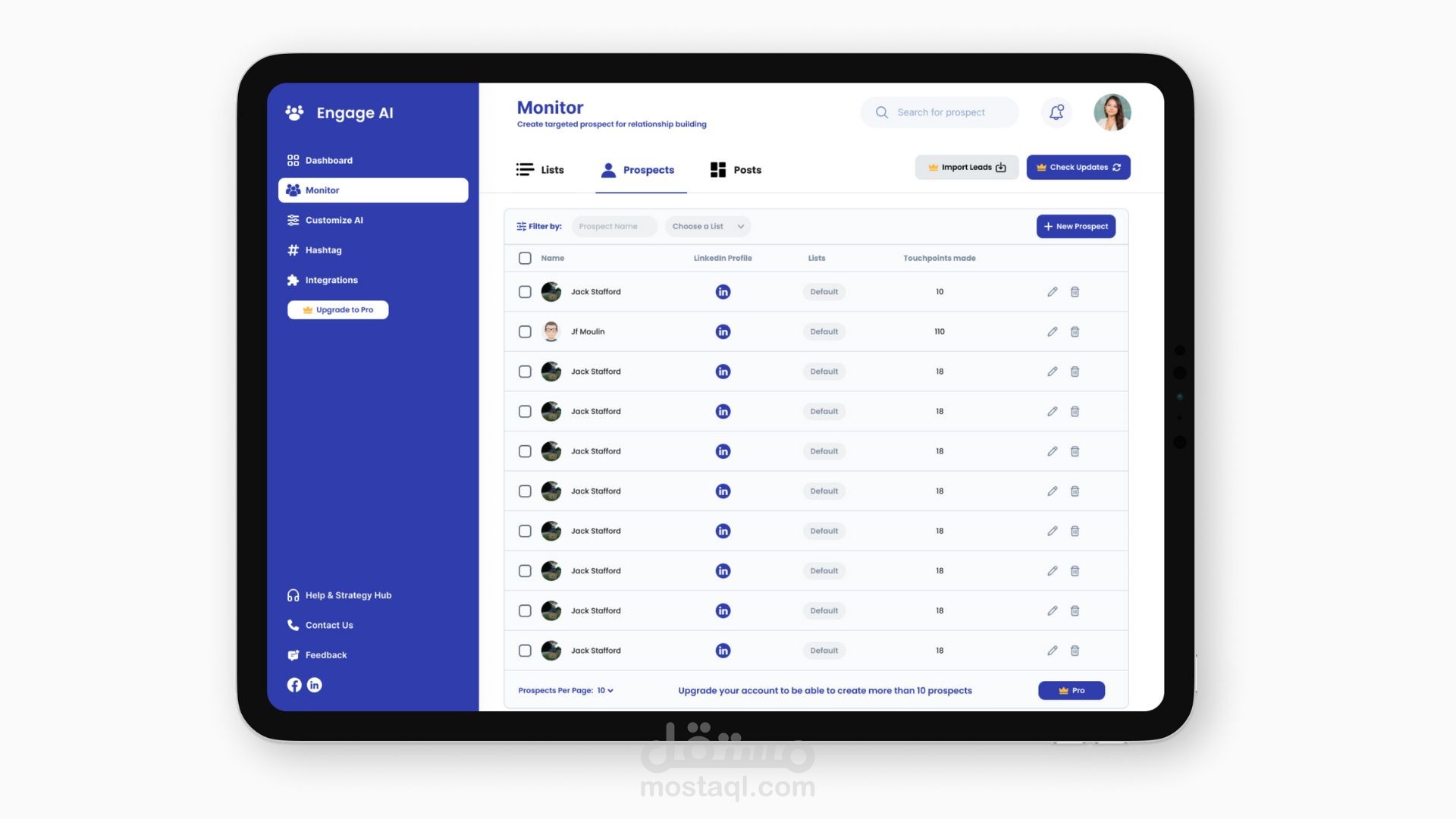 Dashboard Re-Design For an AI Platform