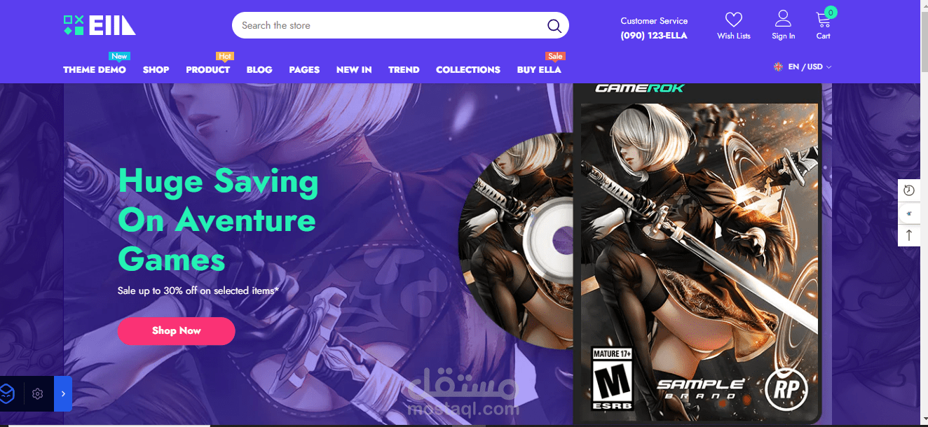 Shopify Store Demo  For Games Niche (Shopify إنشاء متجر)