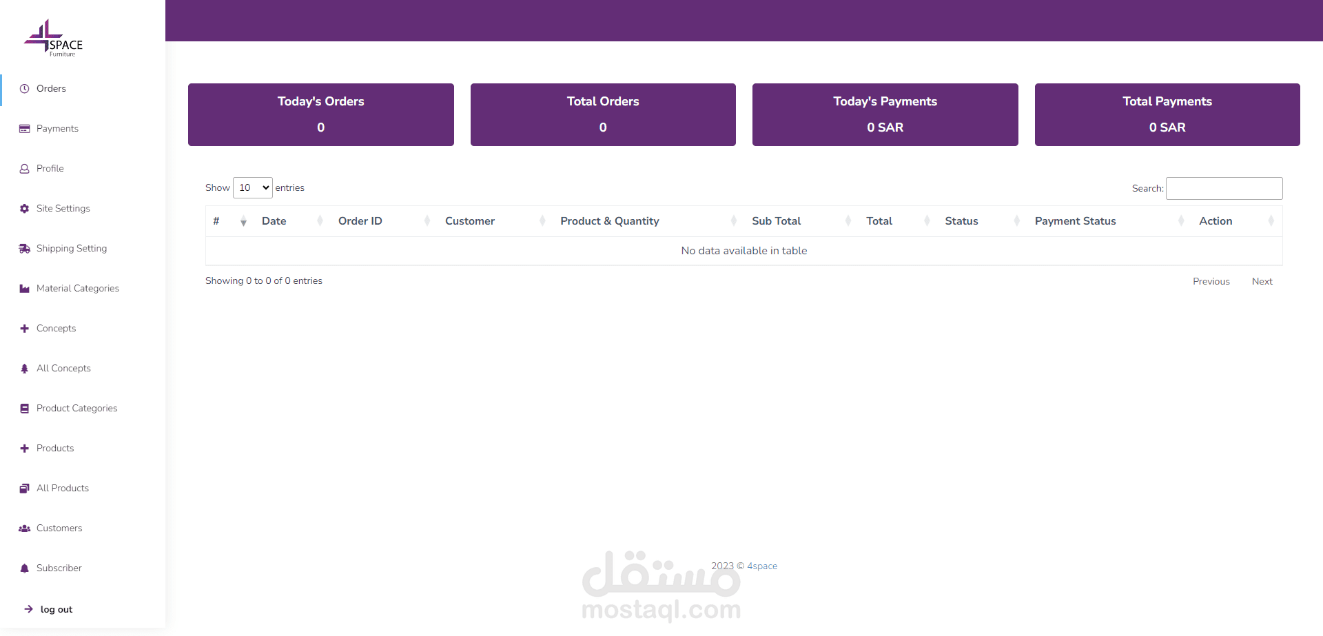 4space furniture ecommerce in sauid arabia