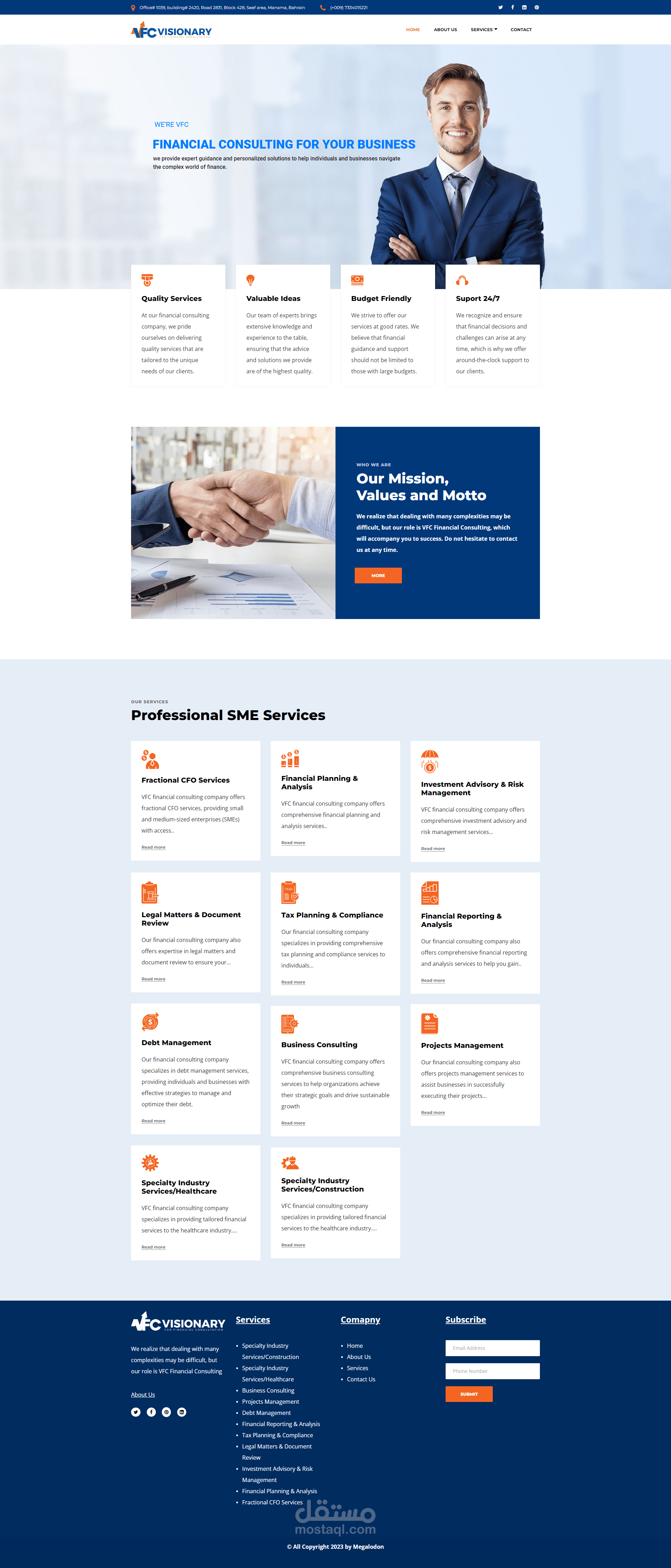 vafcco for finances management website in bahrain