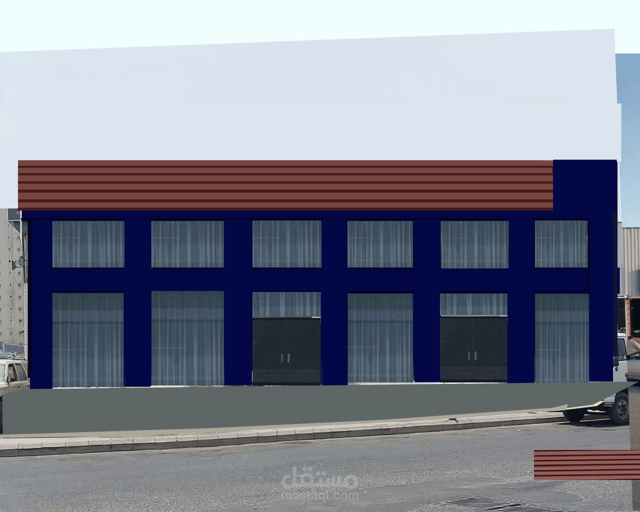 تصميم لوحة وتجديد مبنى سكني