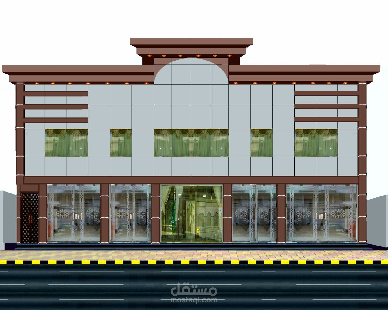 تصميم مبنى سكني كامل