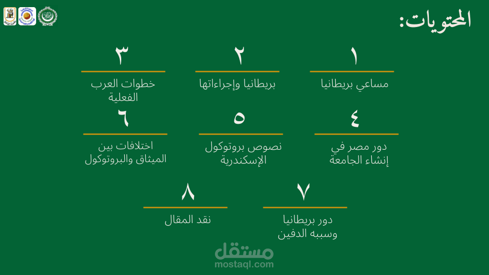 تحويل الأبحاث السياسية: نقد وثائق نشأة الجامعة العربية