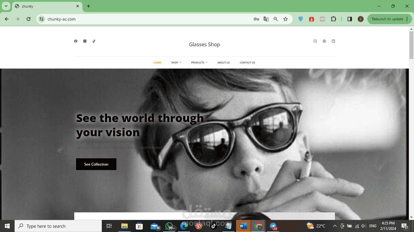انشاء موقع wordpress & shopify