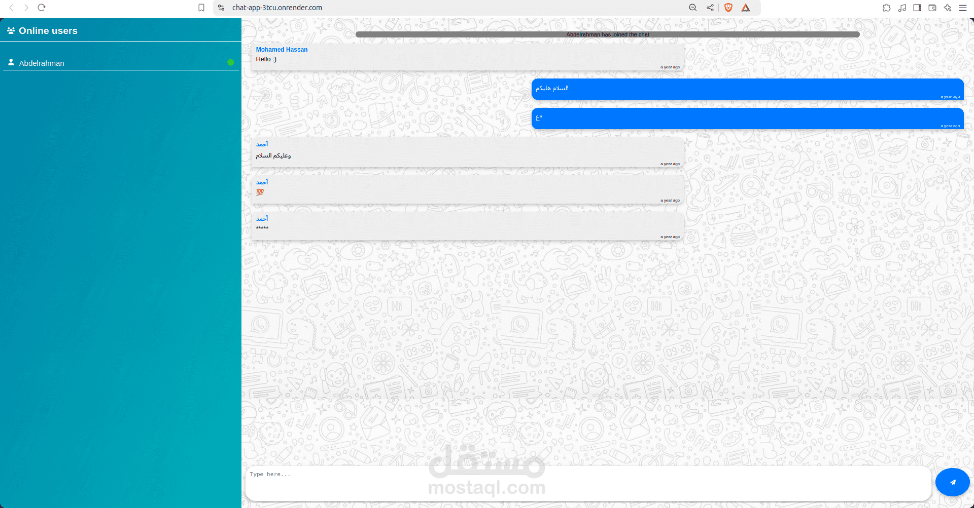 Chatting Website