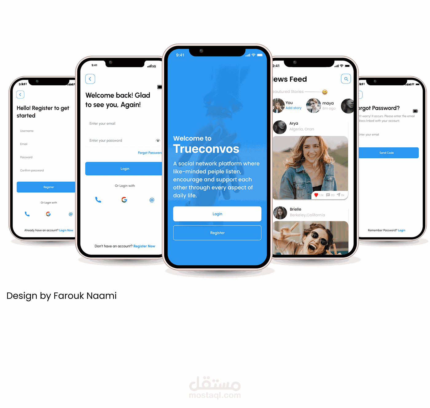 Trueconvos - Social network UI UX Design