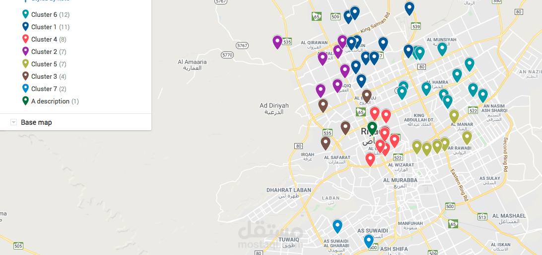 تم طلب مشروع في سلسلة التوريد لضم نقاط التوزيع و تقسيمها