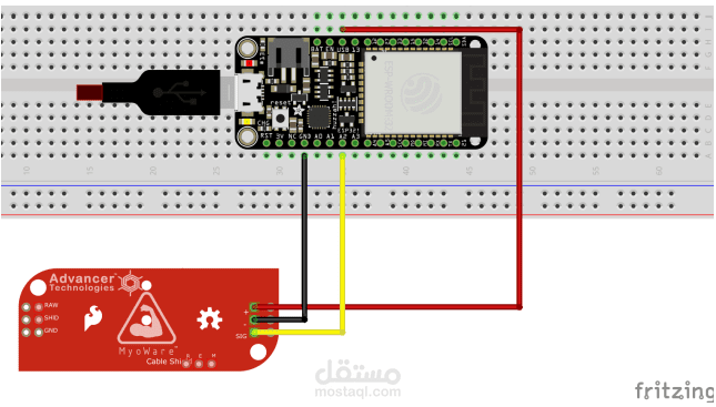 Threshold-based Information Transfer System with IMU, EMG and Vibrotactile motor