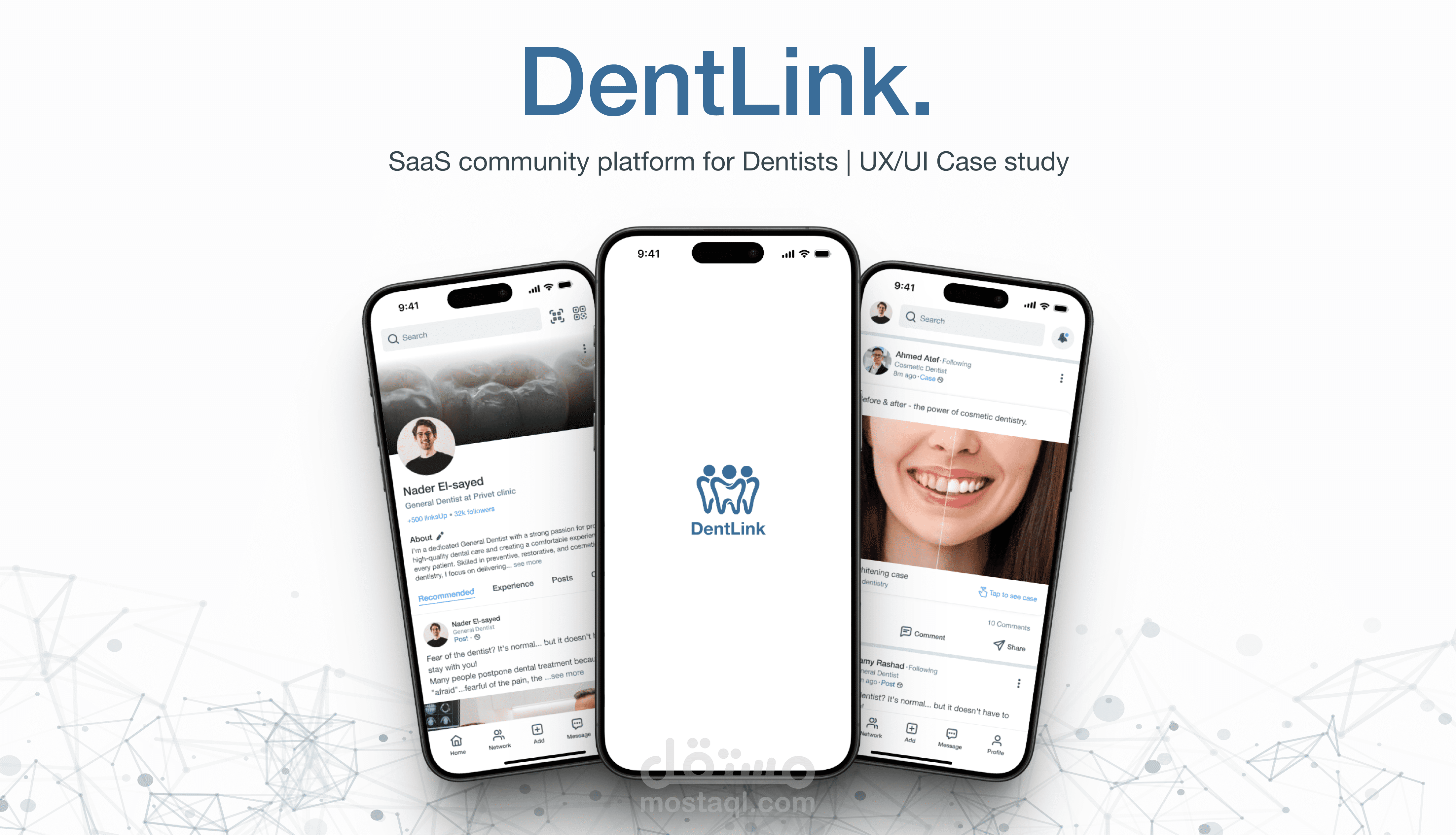 DentLink Mobile App UX/UI Case study - دراسه حاله لتطبيق دينت لينك