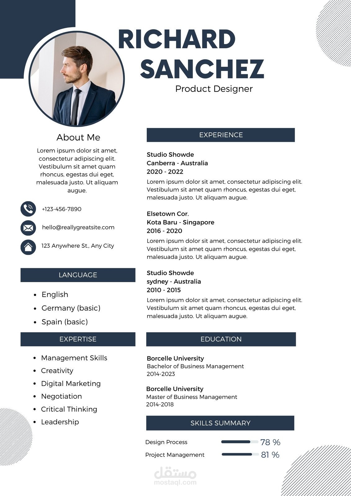 كتابة cv