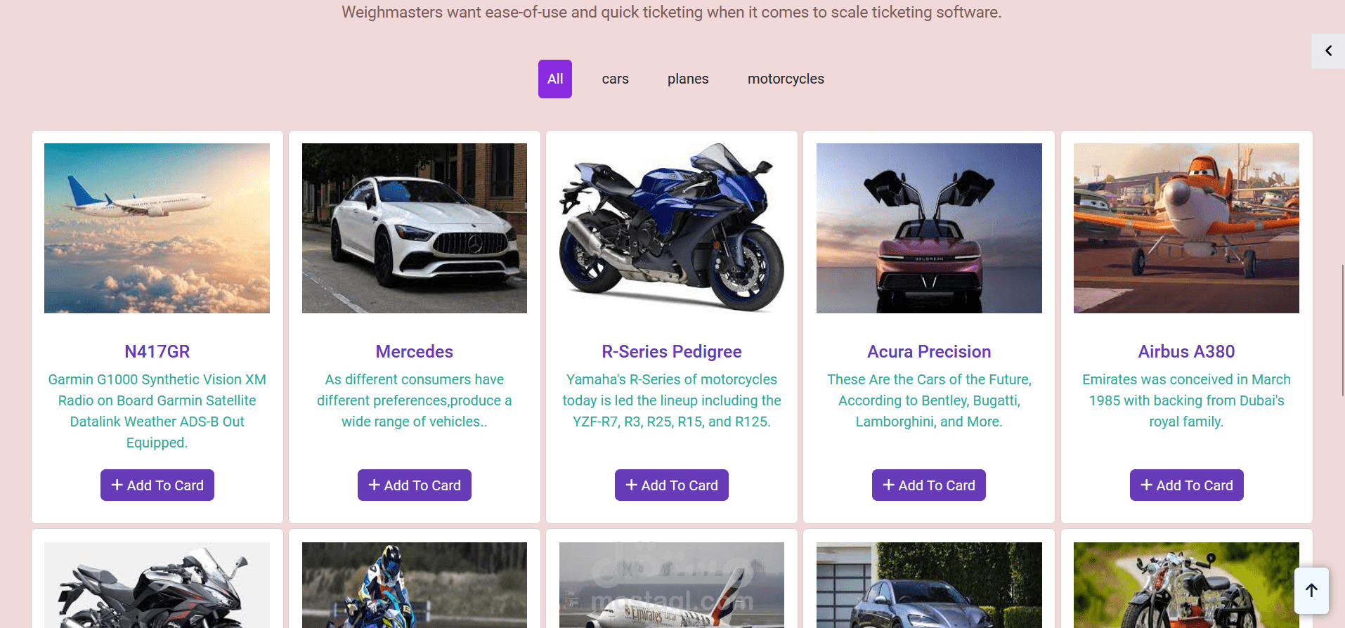 Auto Moto website for transportation
