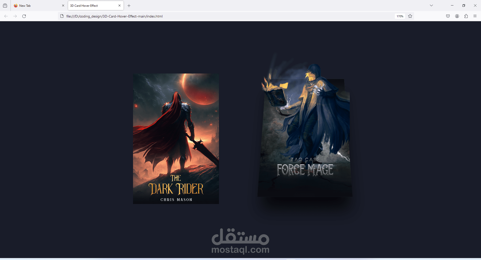 3D Card Hover Effect