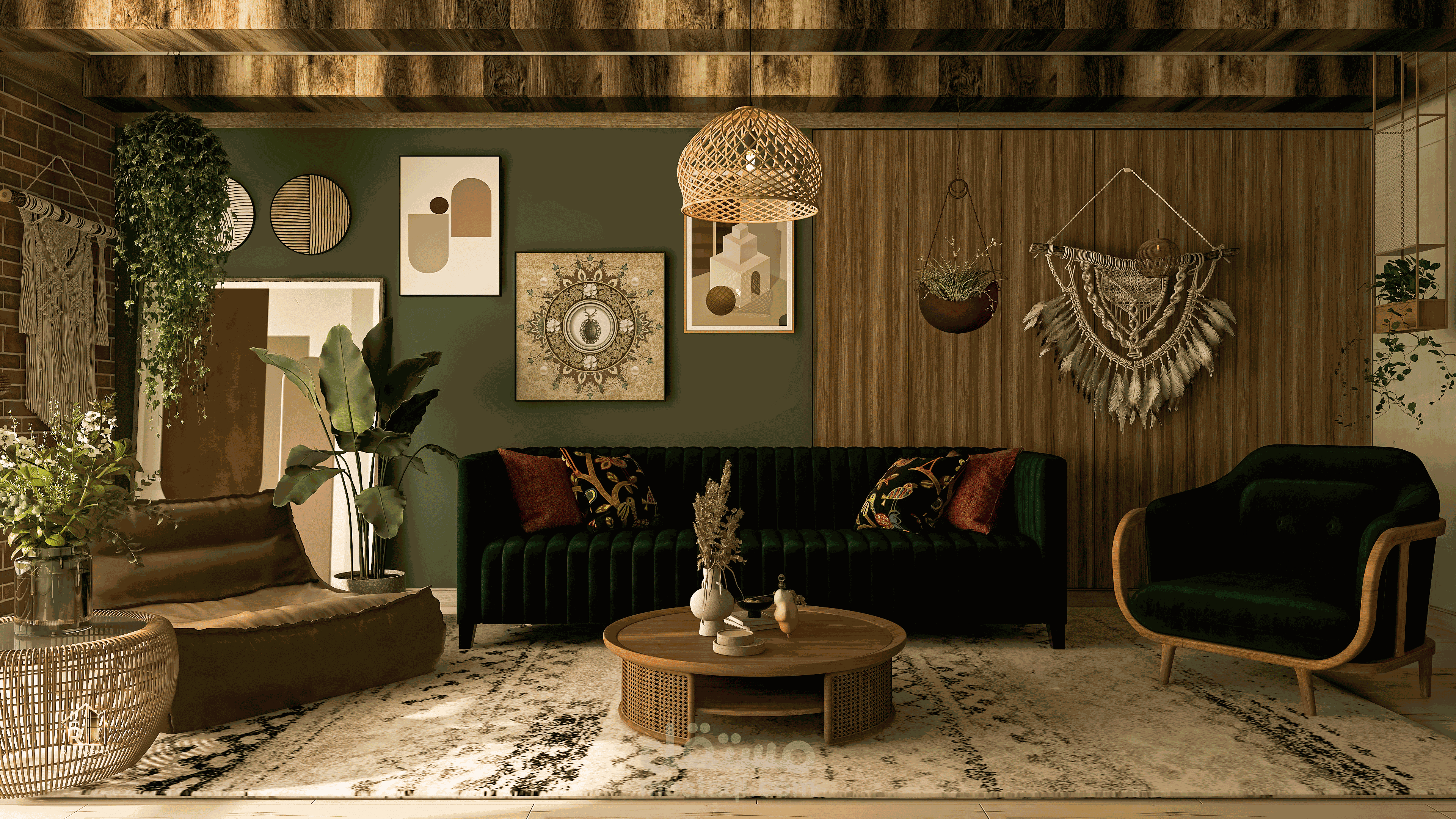 Bohemian living room