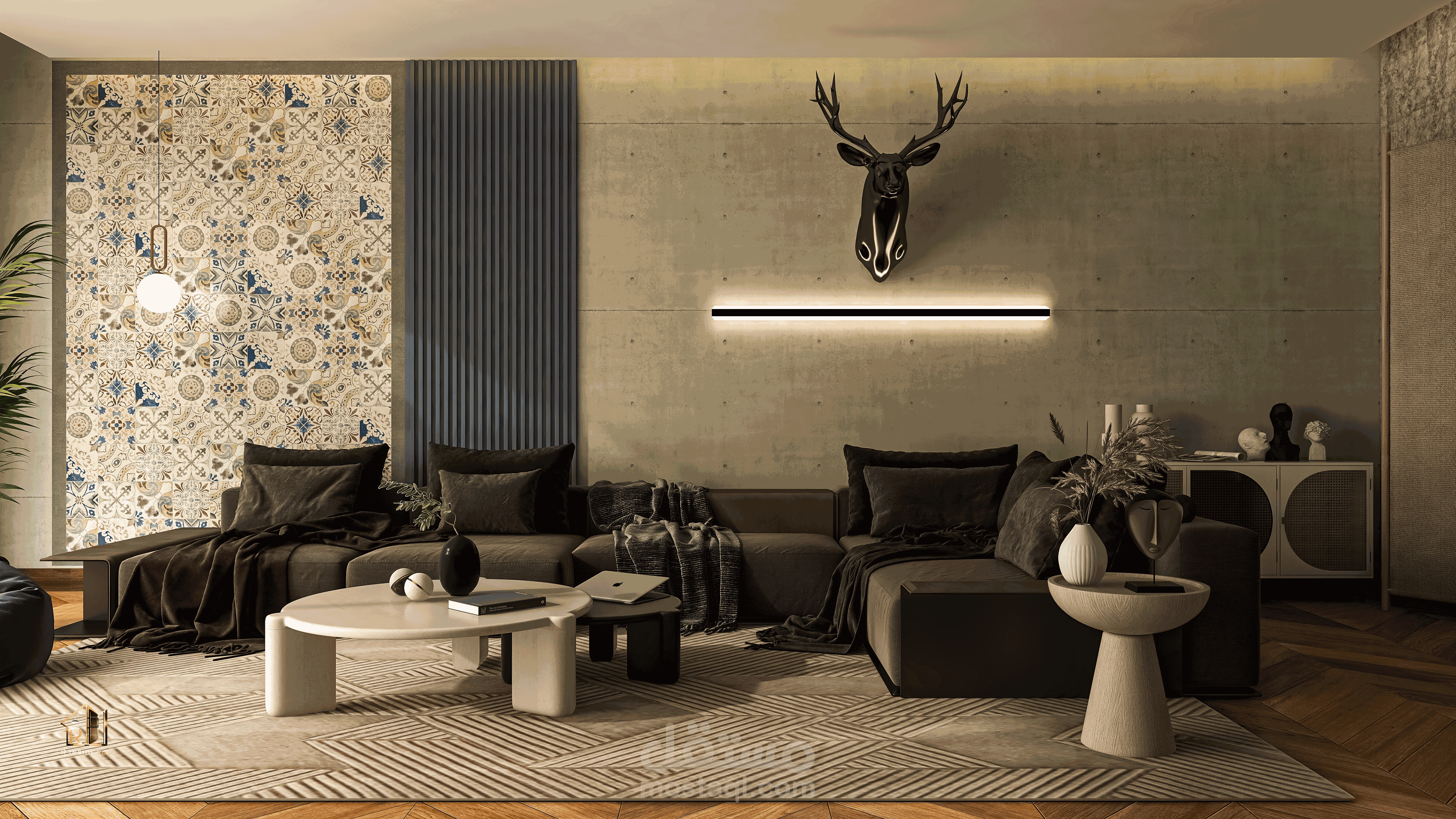 Artistic living room