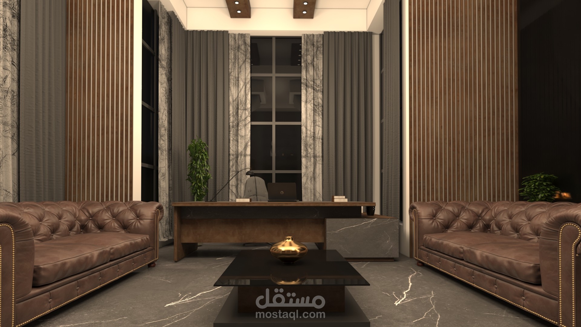مشروع تصميم منزل ومكتب مع الاهتمام بأدق التفاصيل