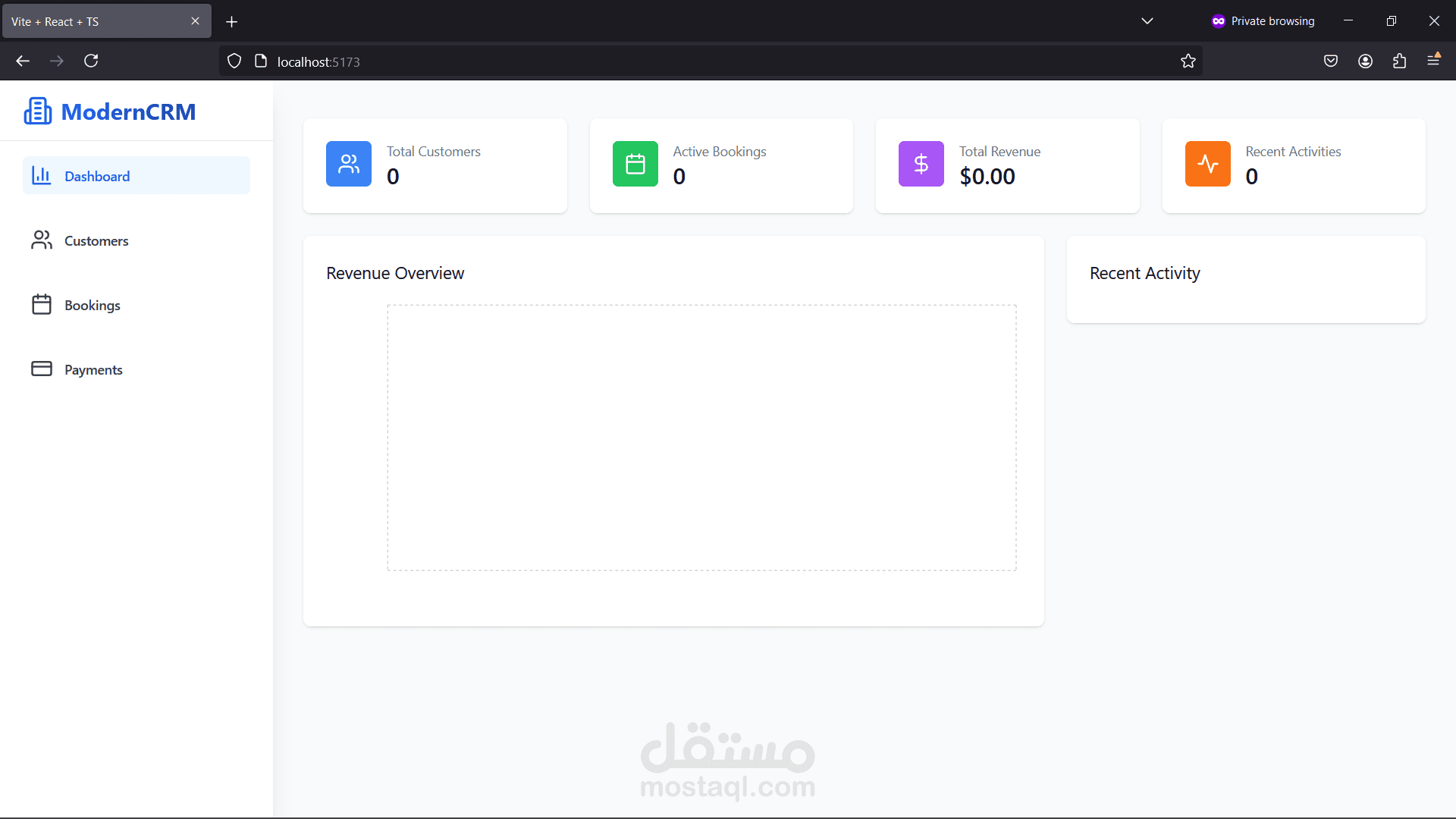 نظام إدارة علاقات العملاء (CRM) مع تكامل نظام الحجز والدفع الإلكتروني