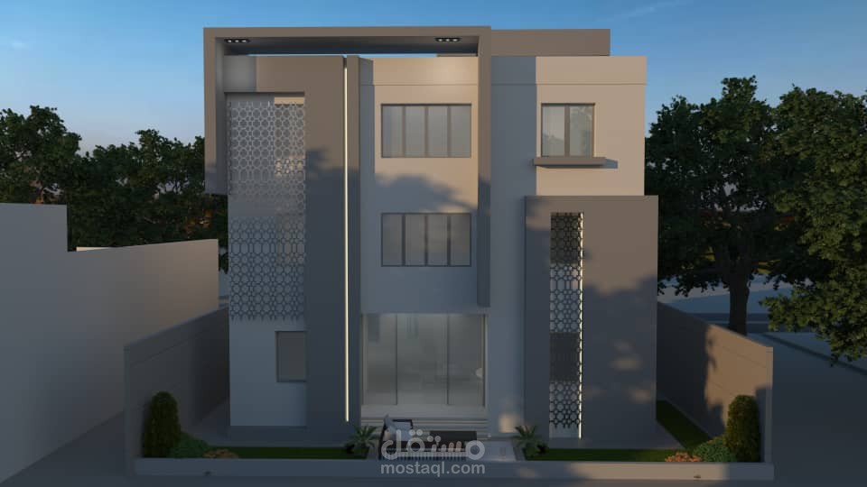 تصميم فيلا طراز حديث