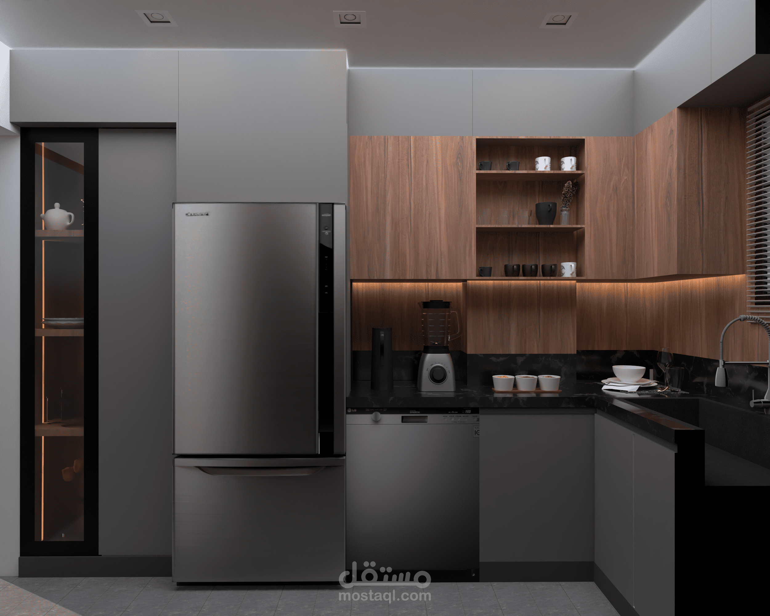 تصميم داخلي لمطبخ