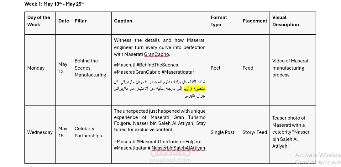 إعداد جدول تقويم محتوى التسويق على وسائل التواصل الاجتماعي