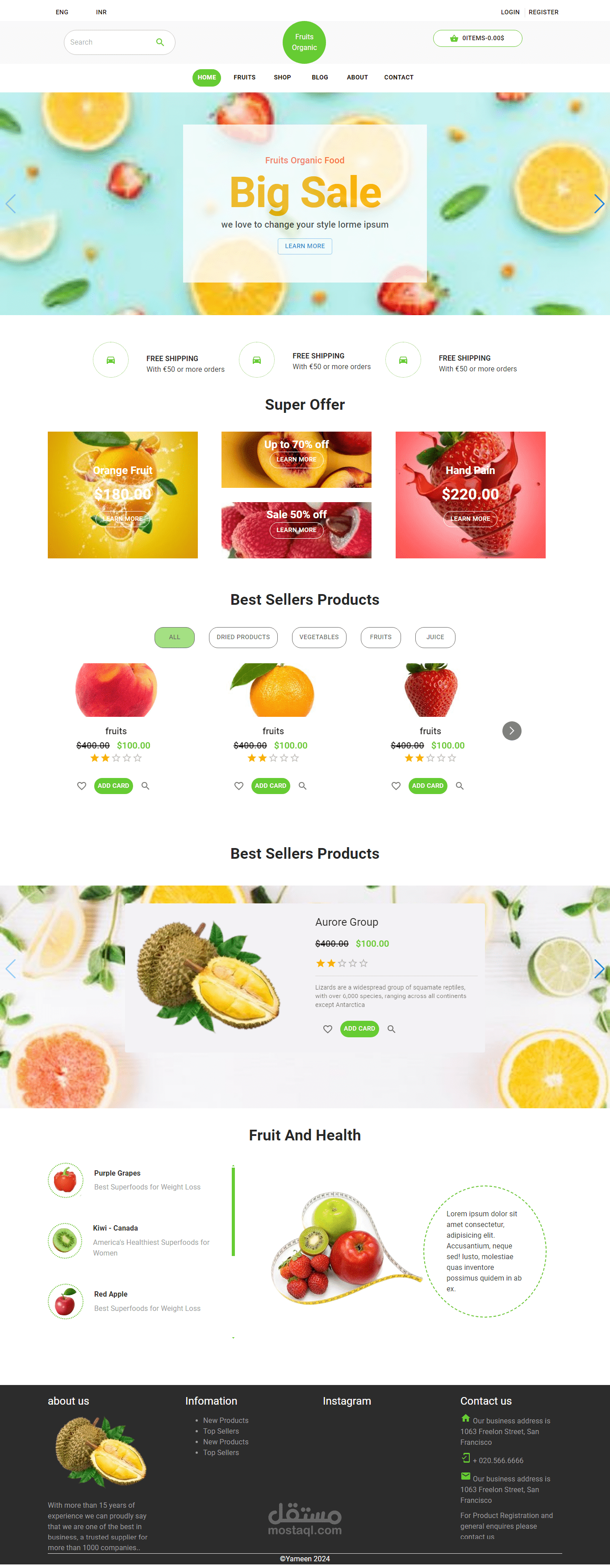 fruits and vegetables website