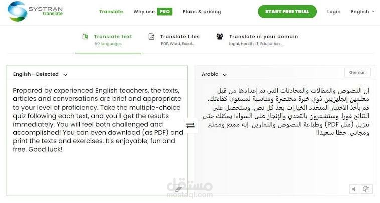 الترجمه