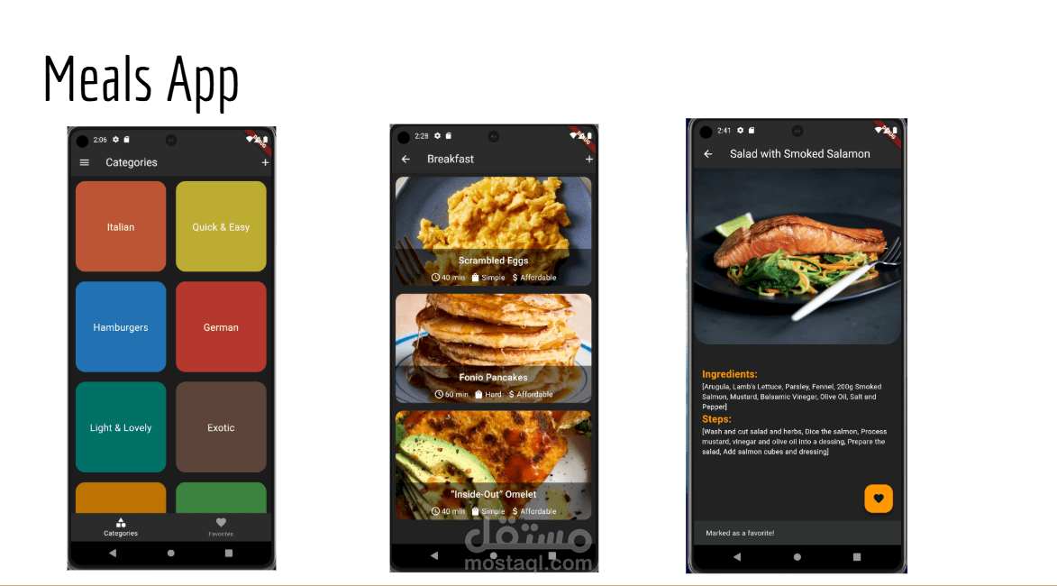 Meals App للوجبات