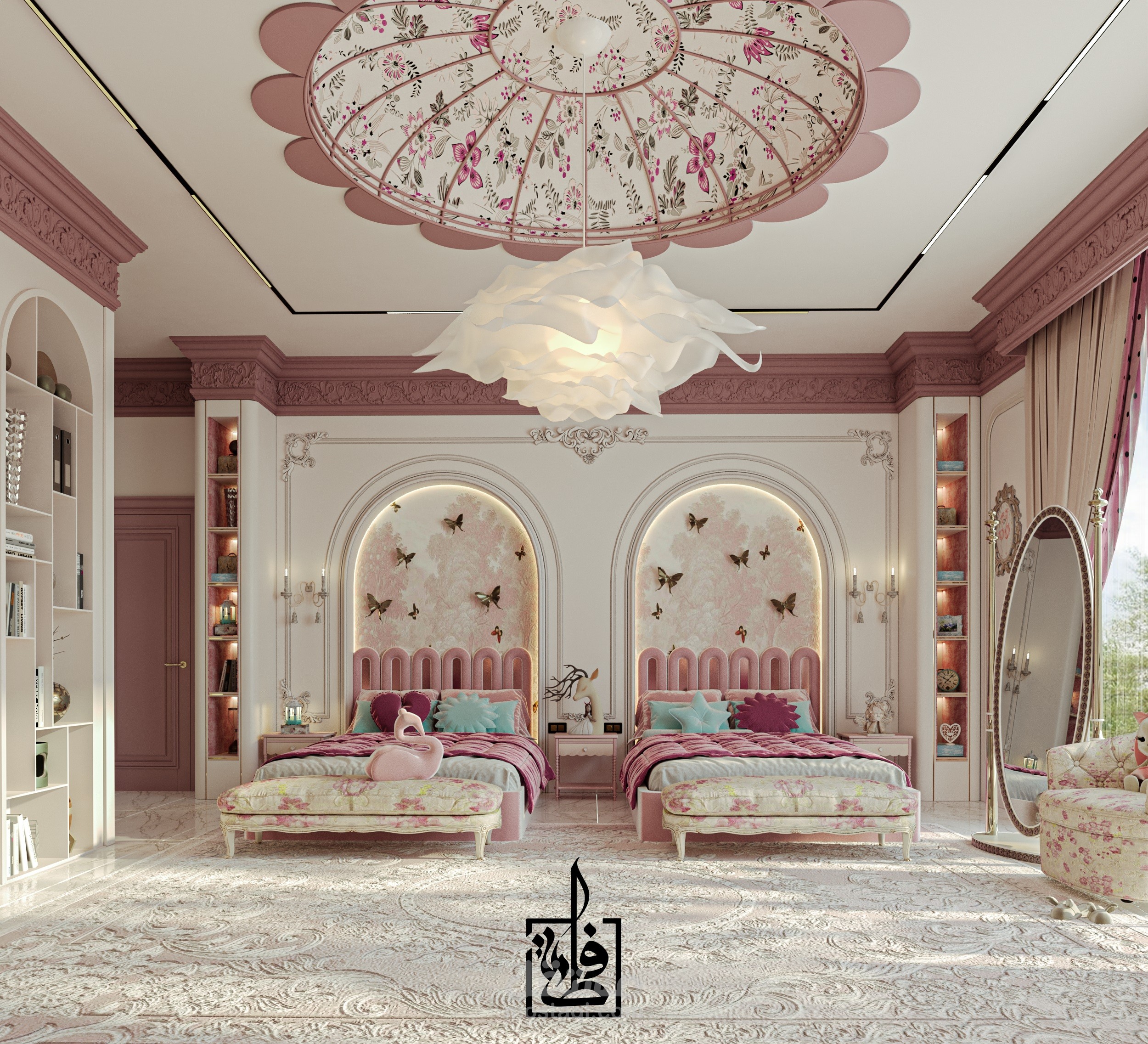 تصميم غرفة بنات تنمو مع صاحبتها – أناقة تدوم لسنوات