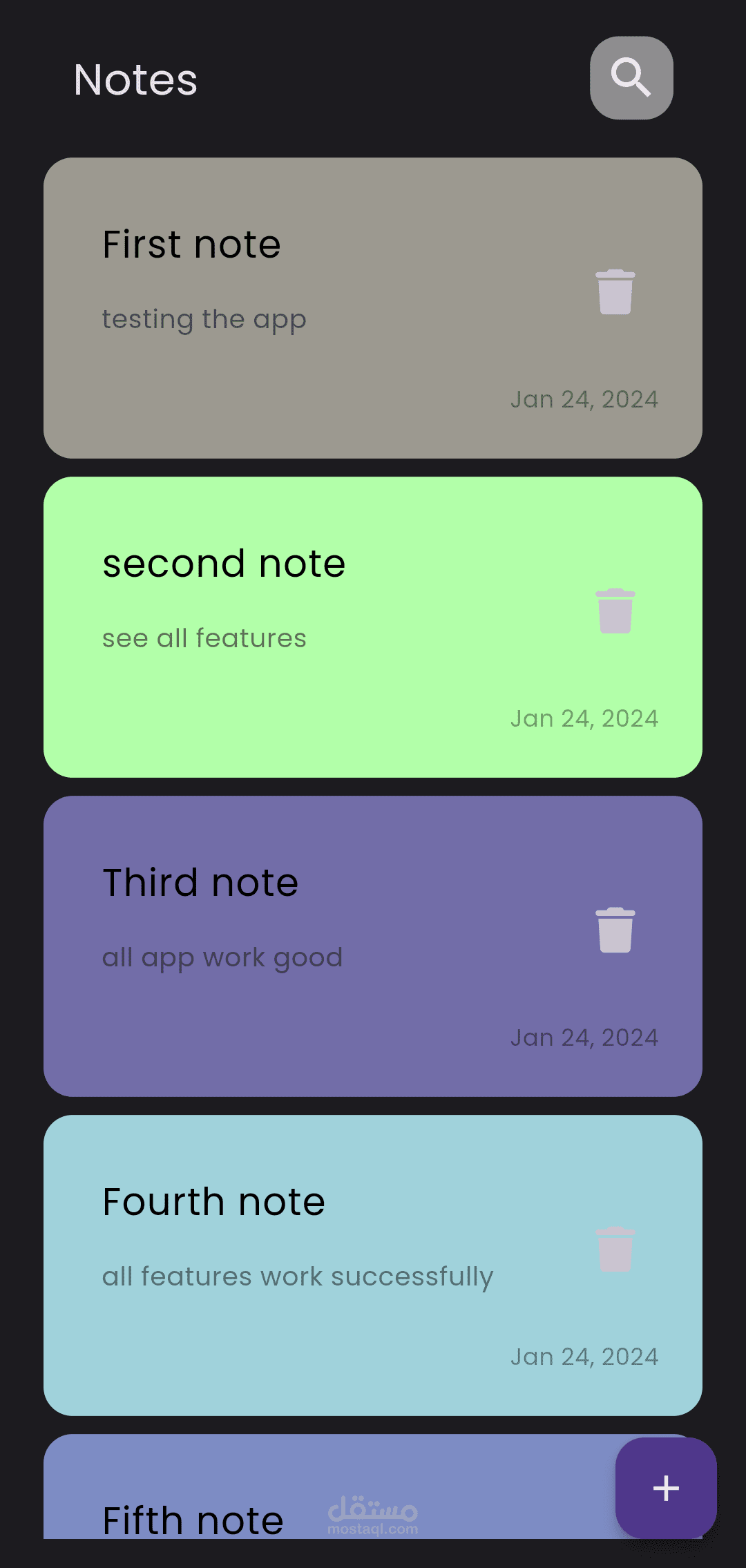 notes app