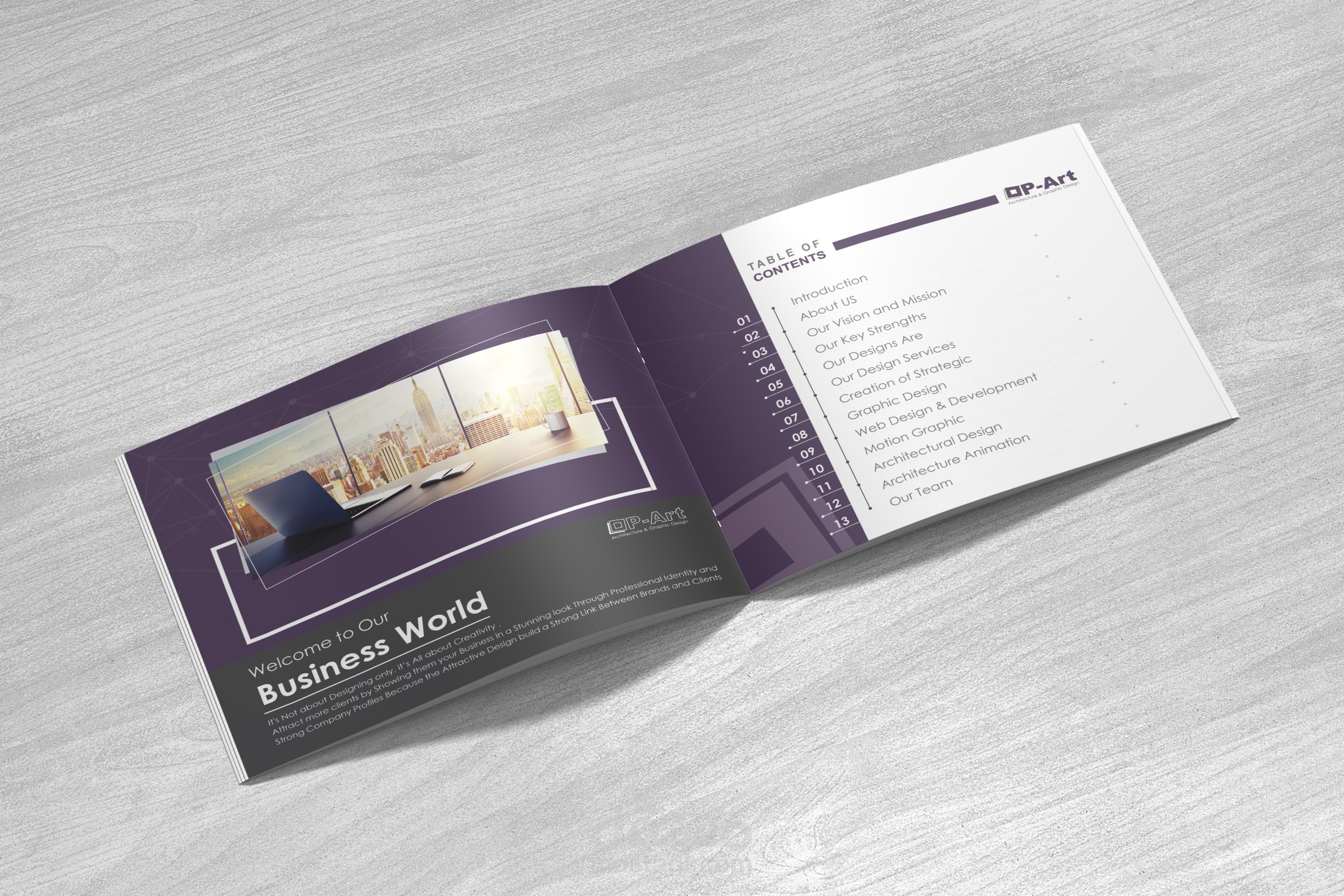 تصميم شعار وهوية بصرية وبروفايل