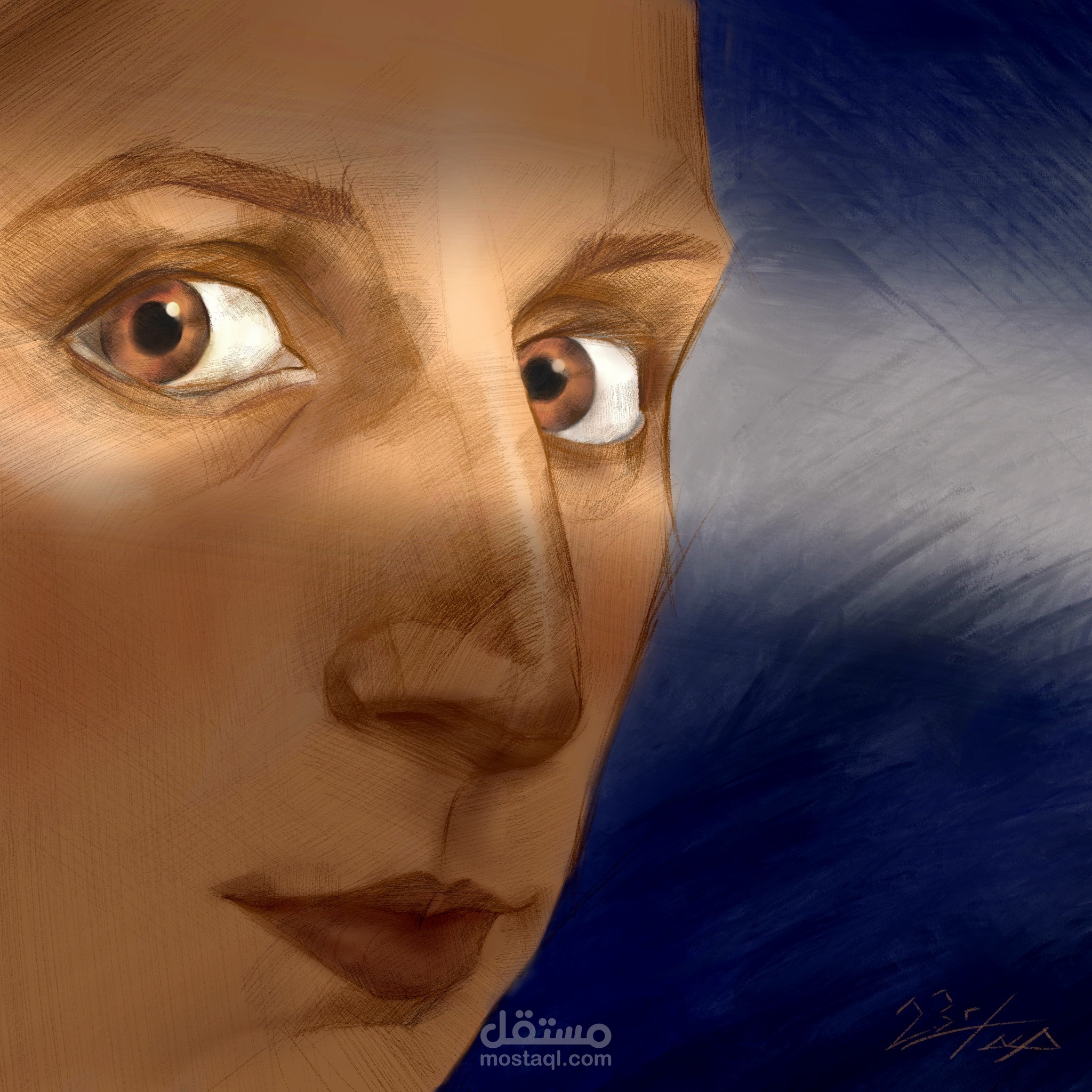 بورتريه، رسم ديجيتال
