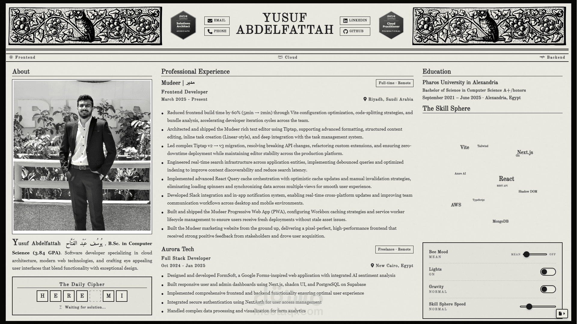 تطوير موقع Portfolio احترافي