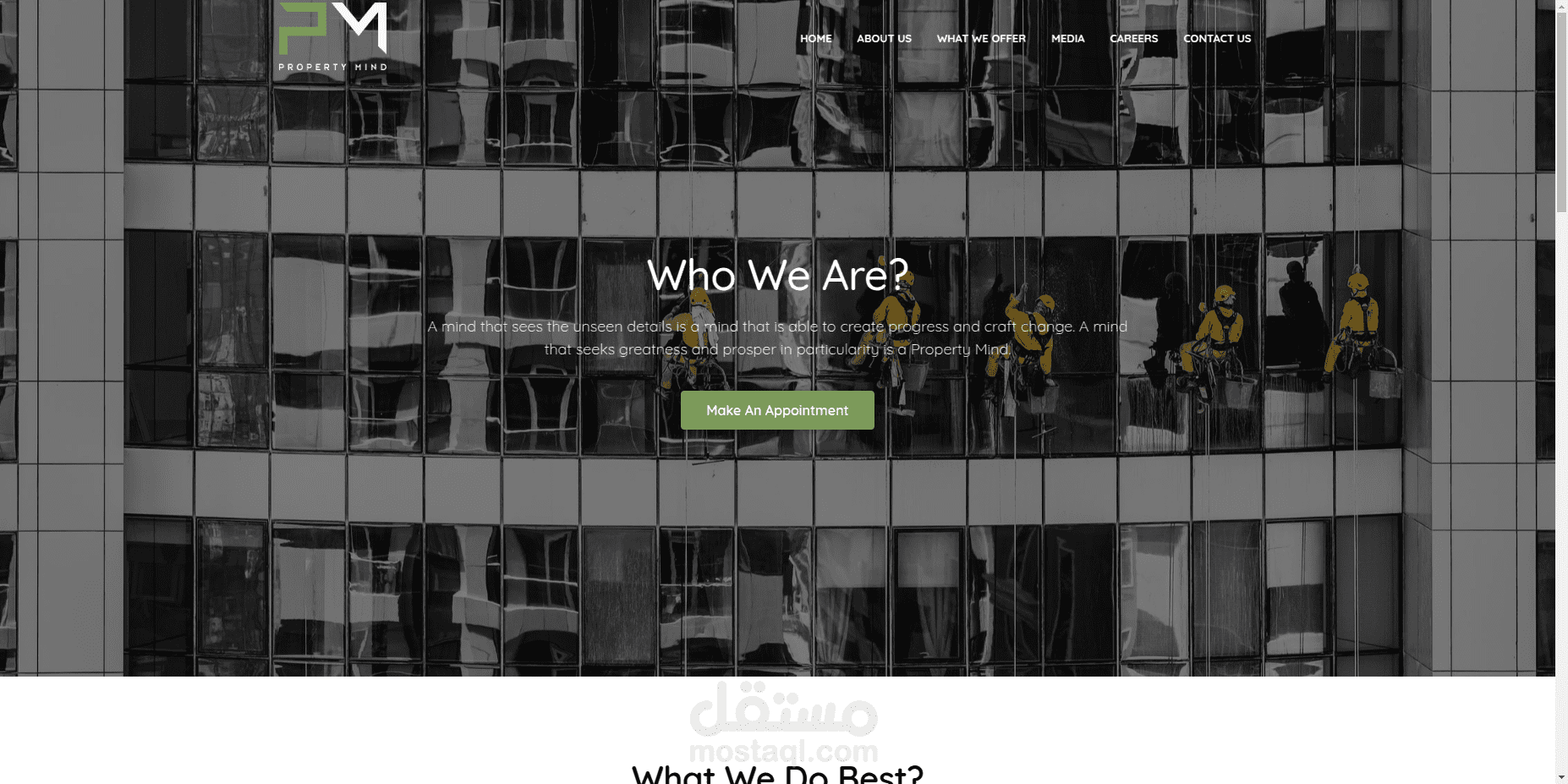 موقع لشركة property-mind