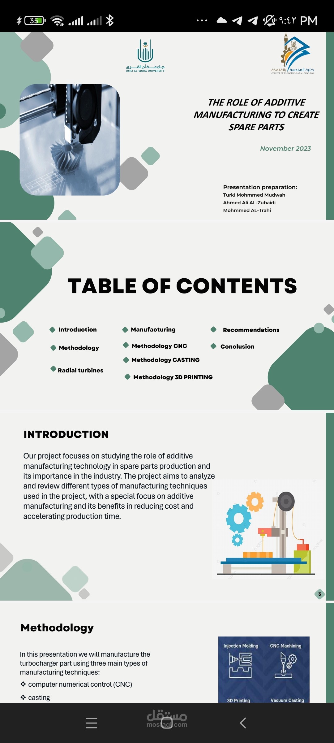 كتابة مشاريع تخرج لطلاب البكالوريوس باللغتين الإنجليزية والعربية بالورد وأيضا بالبوربوينت للمناقشة