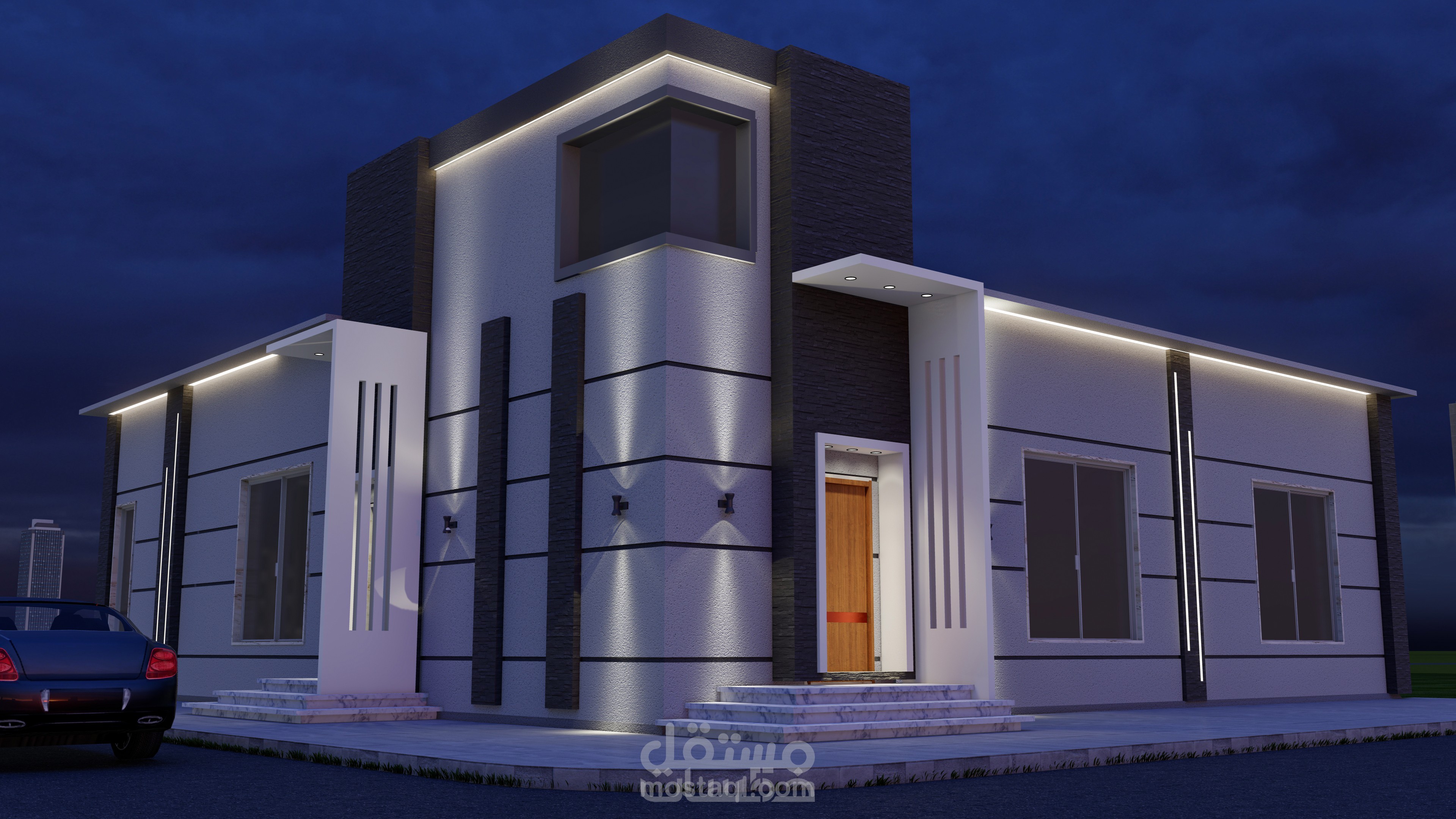 تصميم واجهات 3D مودرن وعصرية لتصور مبناك