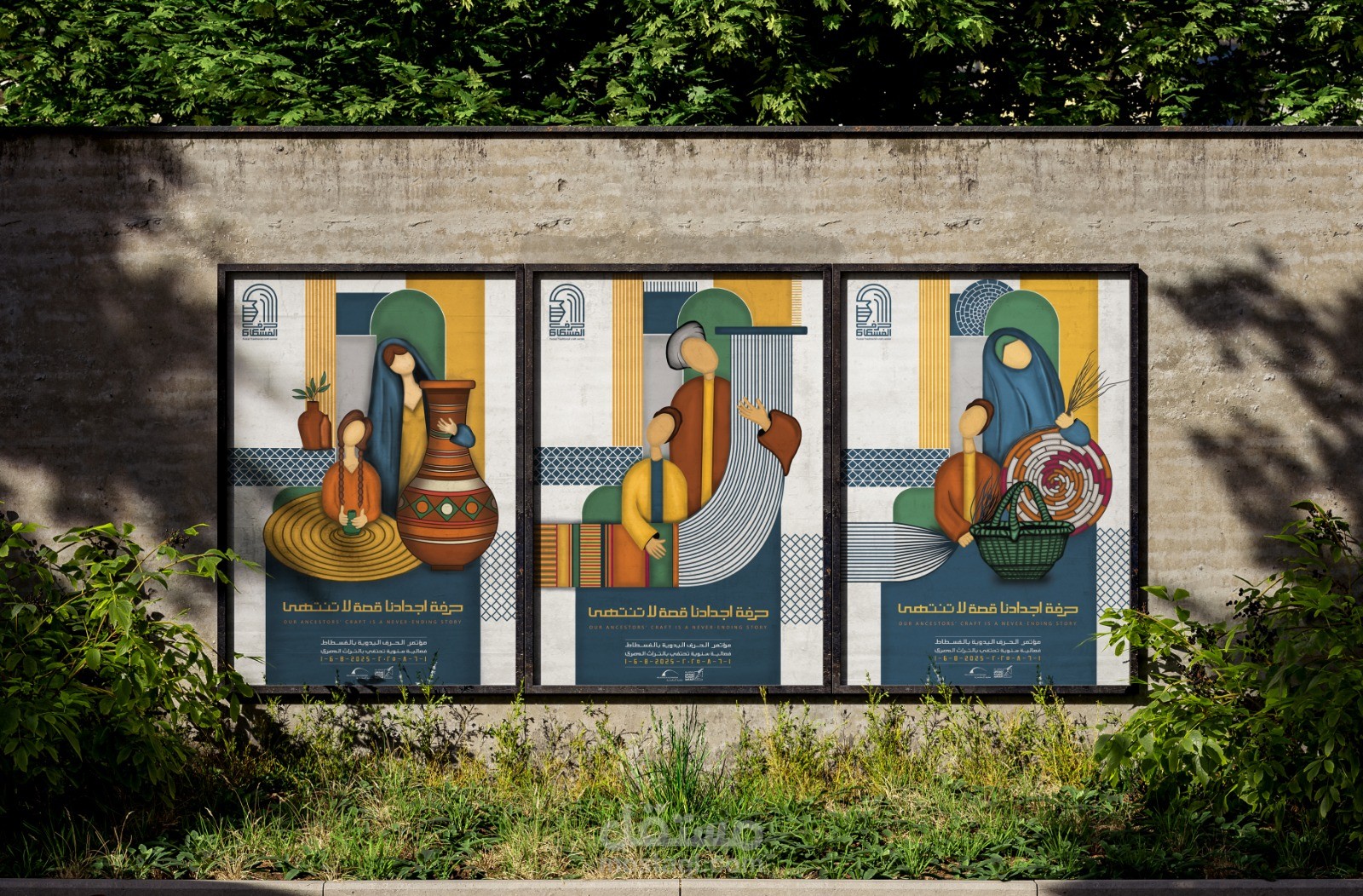 تصميم هويه لمركز الحرف التقليدية بالفسطاط Fustat Traditional crafts center rebranding