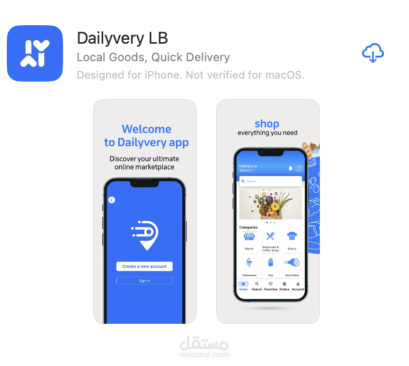 Mobile Application ios and android for Lebanese CLient